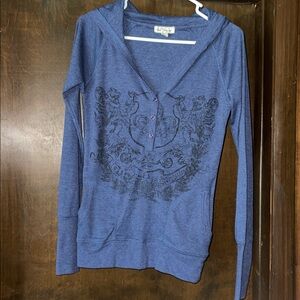 One Step Up Navy Blue Top